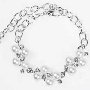 PAPARAZZI "I DO" WHITE BLOCKBUSTER BRACELET
